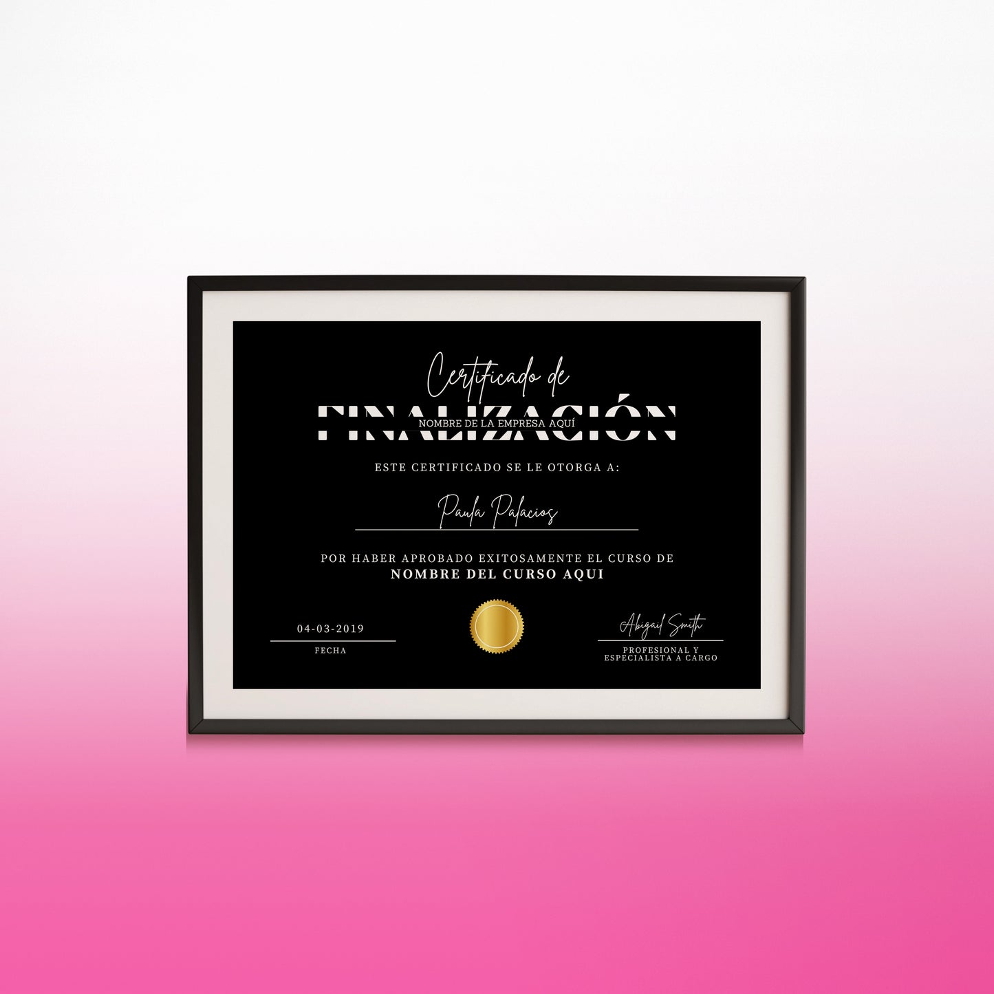 Plantilla Certificado de Participación en Canva