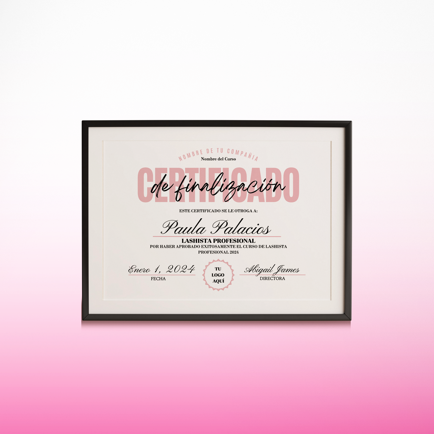 Plantilla Certificado de Participación en Canva