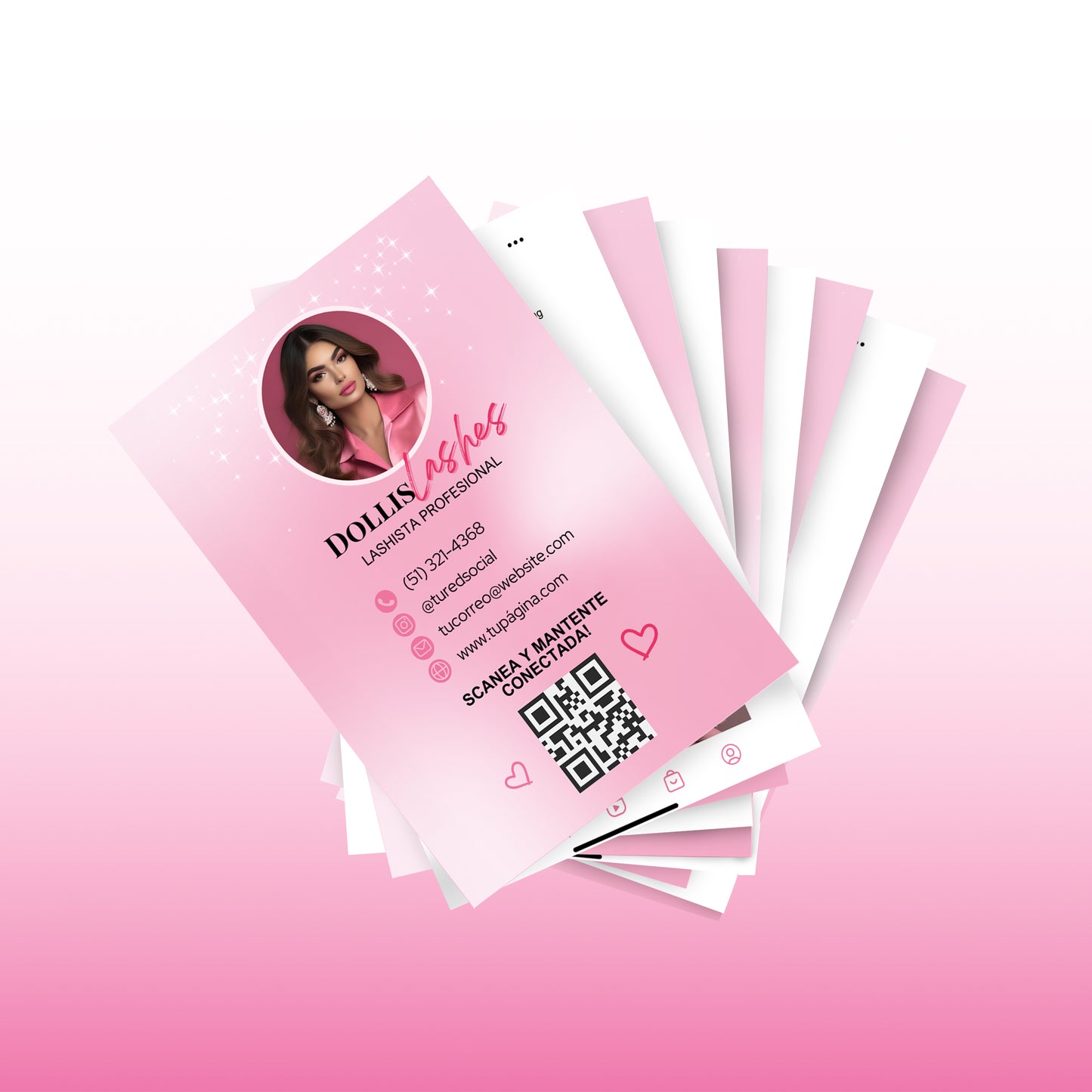 Plantilla 100% Editable en Canva Tarjeta de Presentación de Redes Sociales