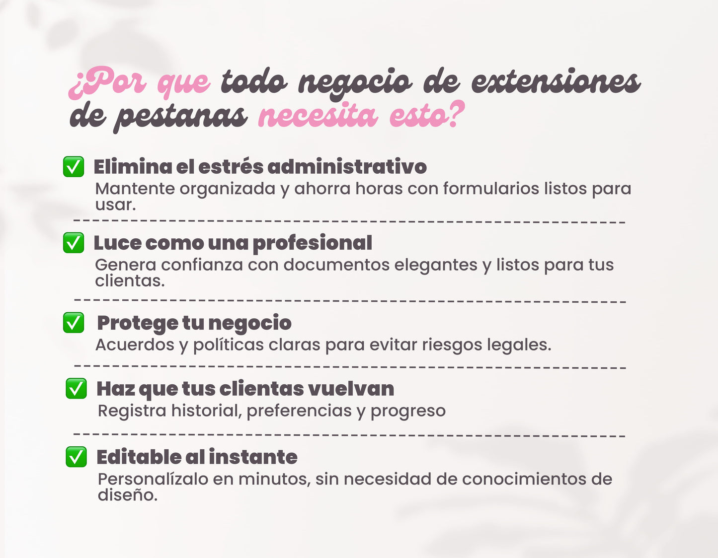 Formularios de Consentimiento para Lashistas Profesionales – Plantilla Editable en Canva