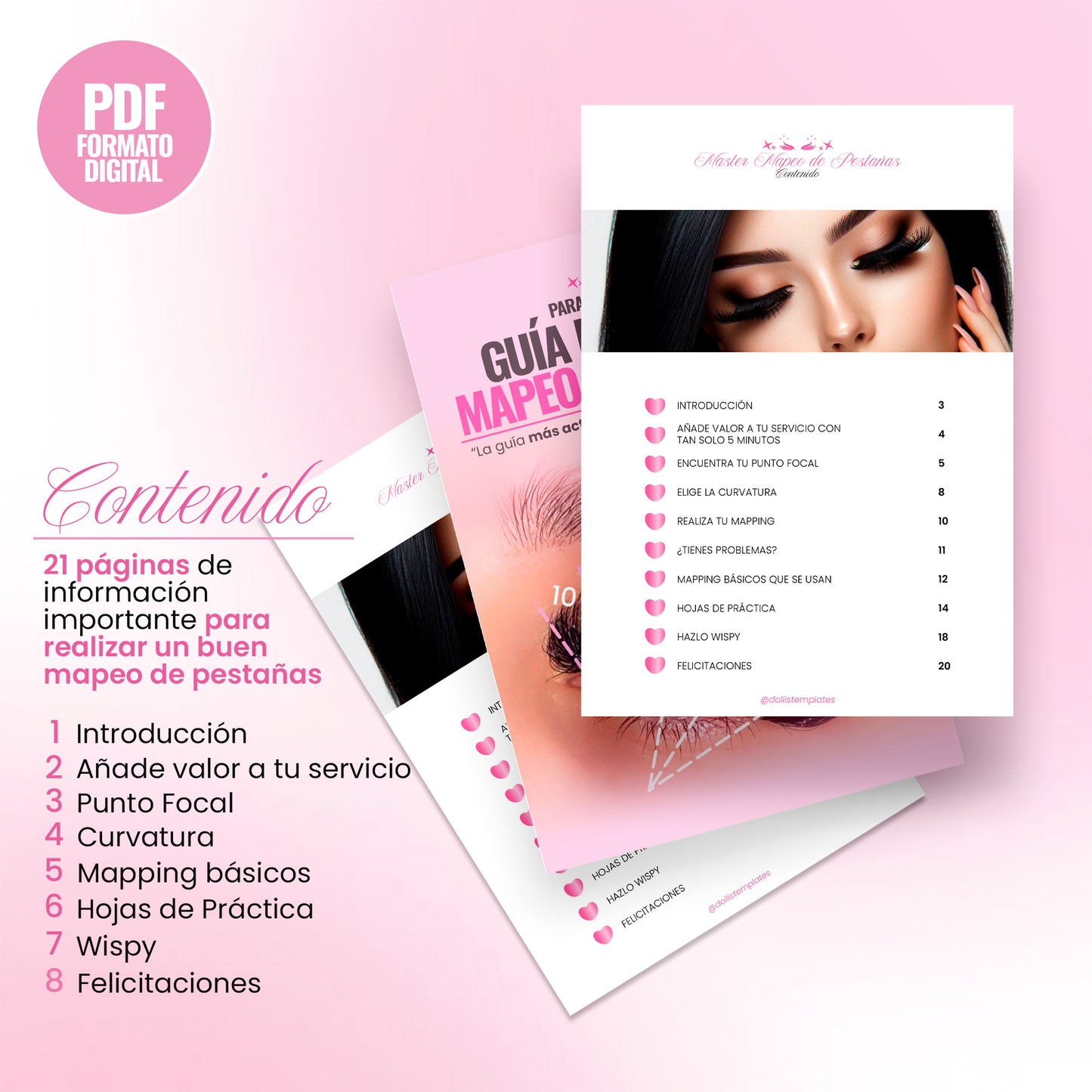 Guía Master de Mapeo de Pestañas para Lashistas Principiantes que quieran a realizar un excelente Mapeo de Pestañas desde 0 ¡Descarga fácil!