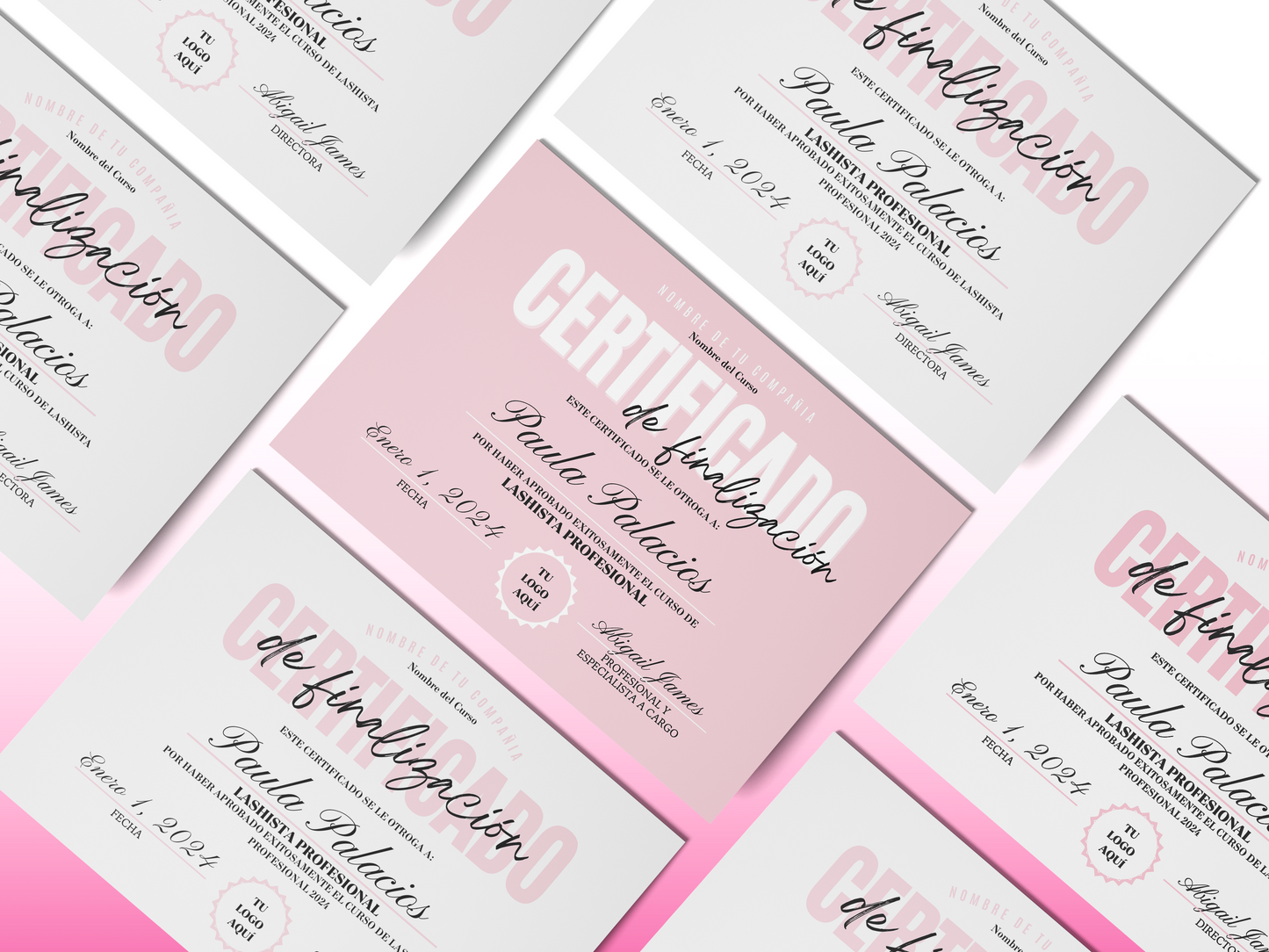 Plantilla Certificado de Participación en Canva
