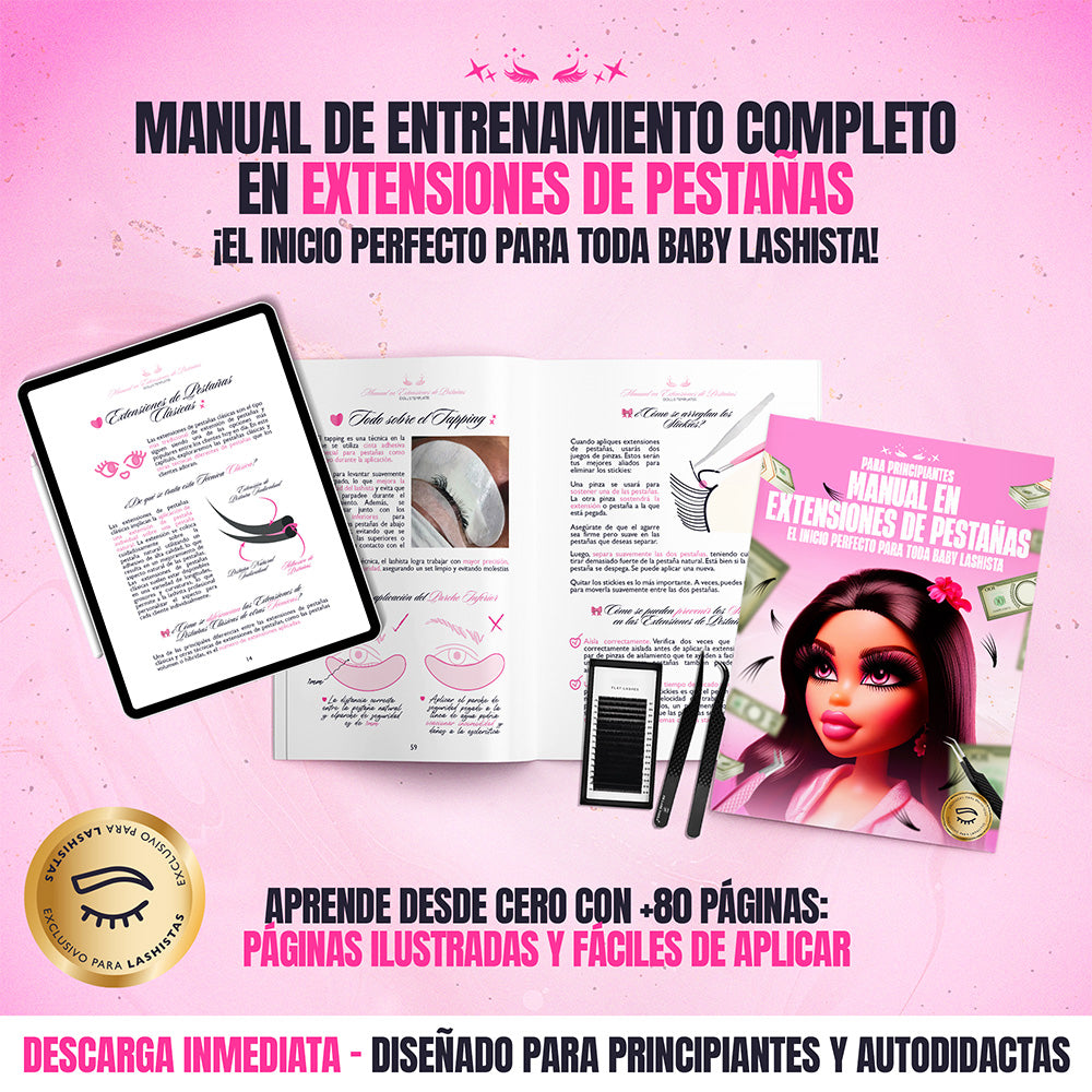Manual Profesional de Entrenamiento de Extensiones de Pestañas 2025