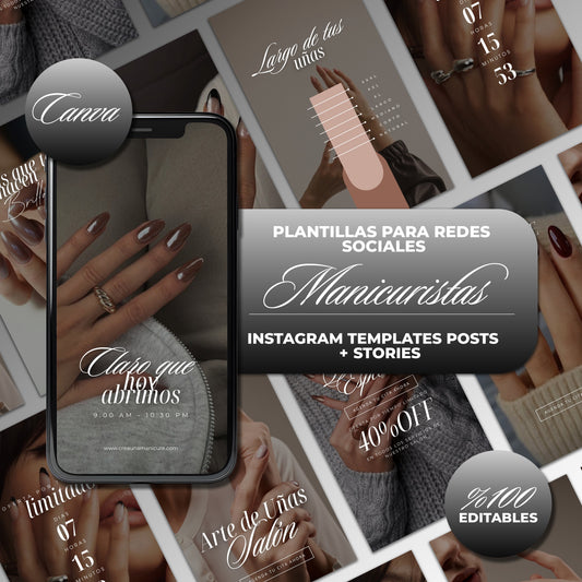 PLANTILLAS DE PUBLICACIONES E HISTORIAS EN INSTAGRAM