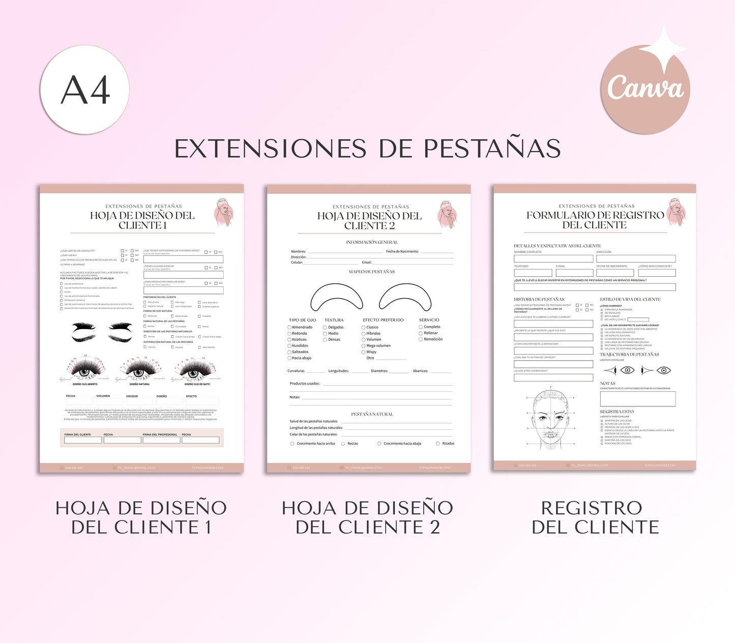 Formularios de Consentimiento de Extensiones de Pestañas Editables en Canva