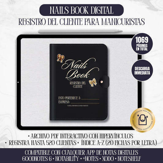 Nails Book Digital – Registro Profesional de Clientas para Manicuristas