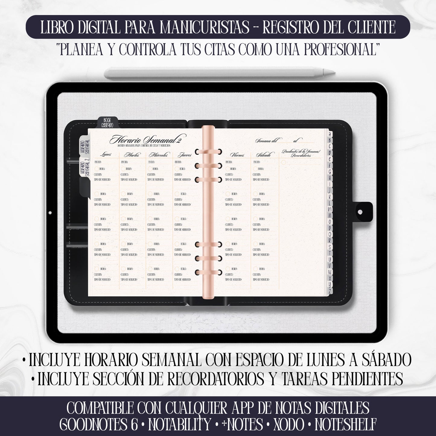 Nails Book Digital – Registro Profesional de Clientas para Manicuristas