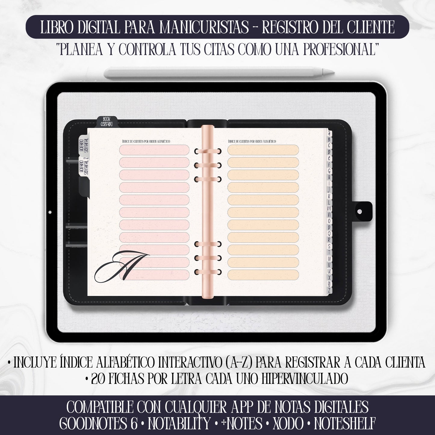Nails Book Digital – Registro Profesional de Clientas para Manicuristas