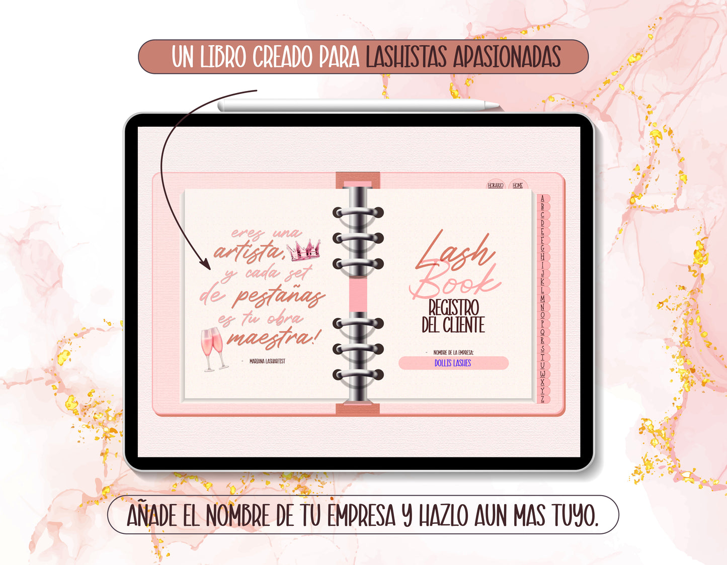 Libro de Registro del Cliente Digital 2025 - Plantilla Hecha para GoodNotes