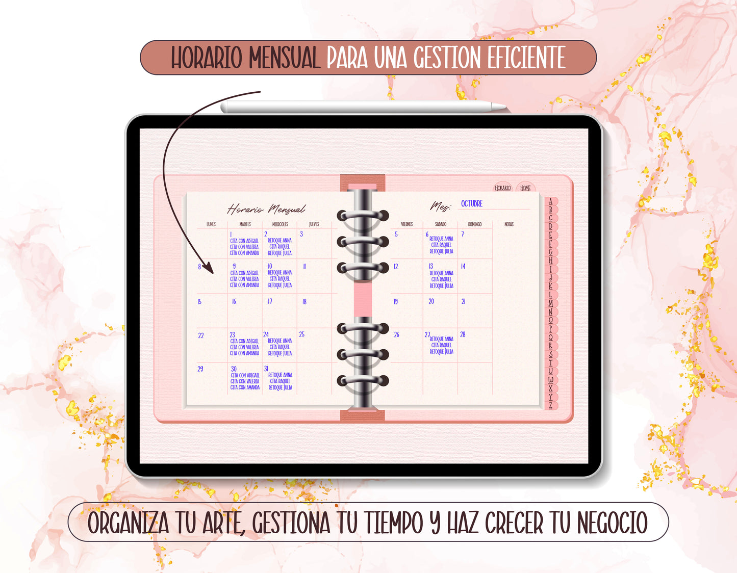 Libro de Registro del Cliente Digital 2025 - Plantilla Hecha para GoodNotes