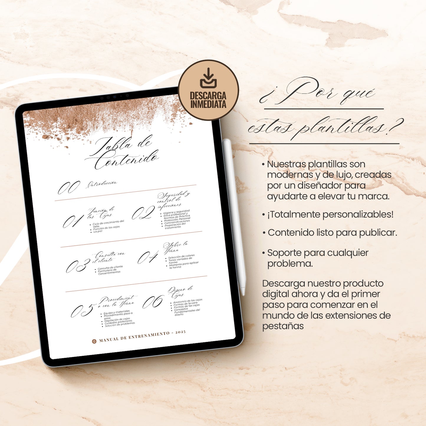 Manual de Entrenamiento de Cejas con Henna para Principiantes