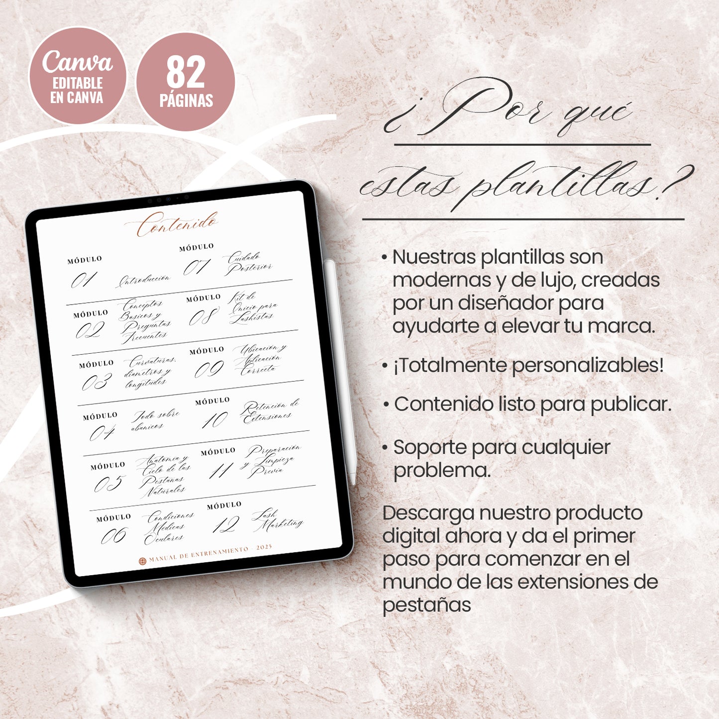 Manual de Entrenamiento Extensiones de Pestañas Moderno