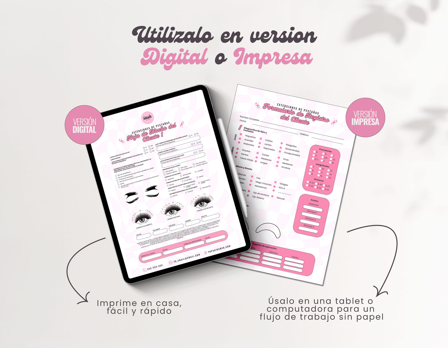Formularios de Consentimiento para Lashistas Profesionales – Plantilla Editable en Canva